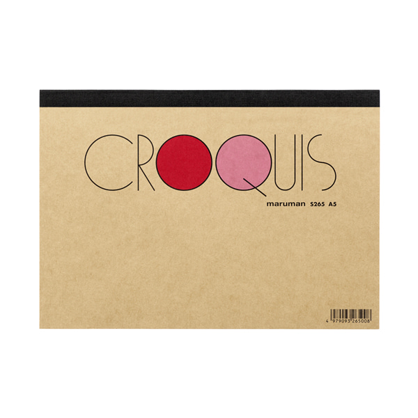 Croquis Pad A5(크림색,60g) 148x210mm 60매