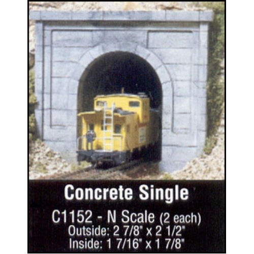 터널: 콘크리트(싱글) N scale(2ea)
