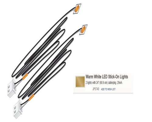 Warm White LED Stick-On Lights Warm