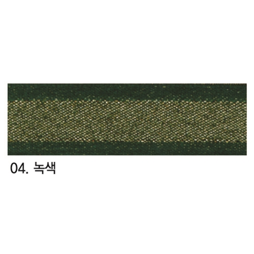 [국산] 리본:MX이중직 (녹색) 15mm