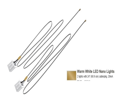 2 lights with 24&quot; (60.9 cm) cable/pkg_20mA Warm W