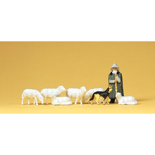 양치기와 양떼,셰퍼트 1:87 Scale