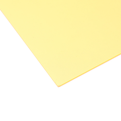 아크릴 투명형광 1.3 x 240 x 350mm (노랑) 1팩(10장)