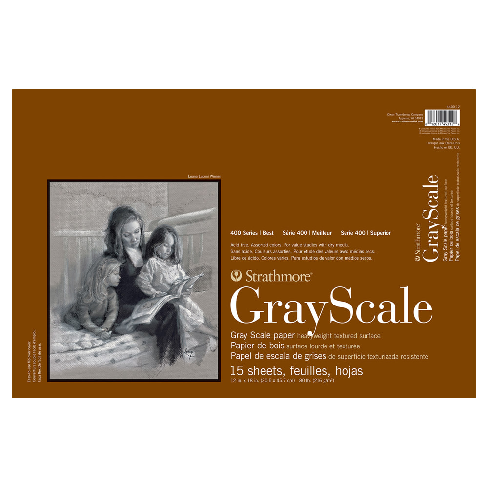 챠콜지 GRAY SCALE PAD (혼색:5색) 30x46cm 15매