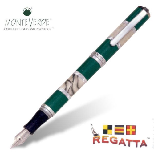 리가타(REGATTA) 만년필/녹색 흰색